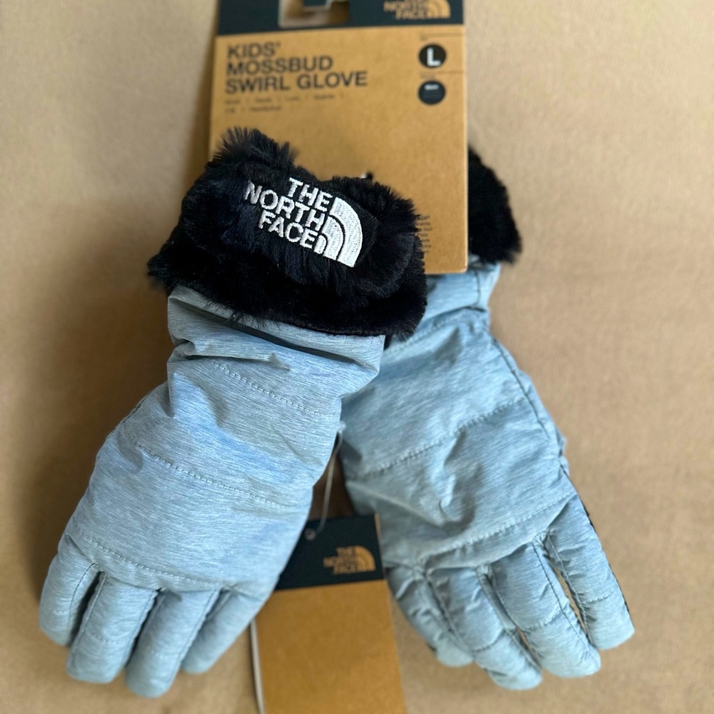 Kids size large North Face gloves